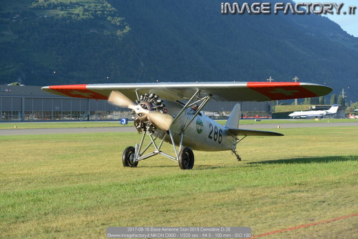 2017-09-16 Base Aerienne Sion 0019 Dewoitine D-26